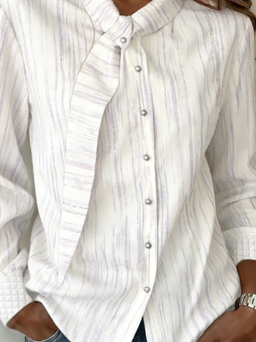 Striped Loose Others Elegant Shirt