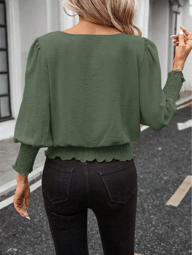 Loose Crew Neck Plain Elegant Cardigan