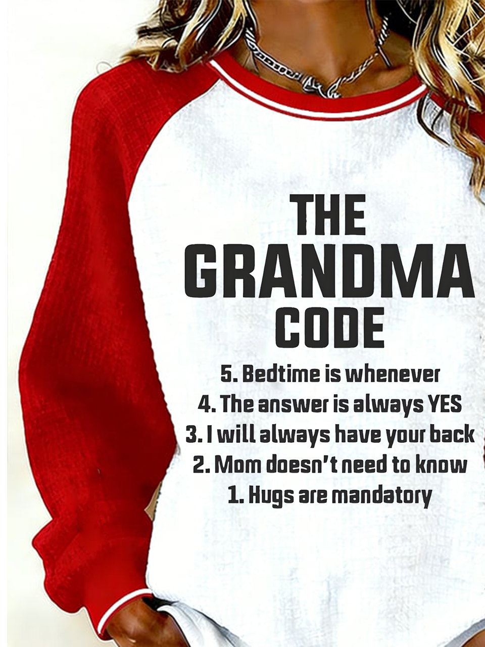Text Letters Crew Neck Loose Casual Sweatshirt
