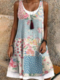 Casual Floral Dress With No