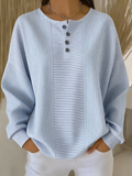 Casual Loose Striped Sweatshirt