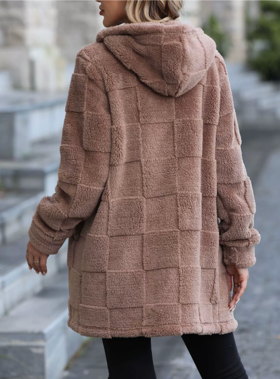 Regular Fit Casual Plain Hoodie Jacket