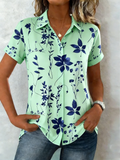 Elegant Cotton And Linen Shirt