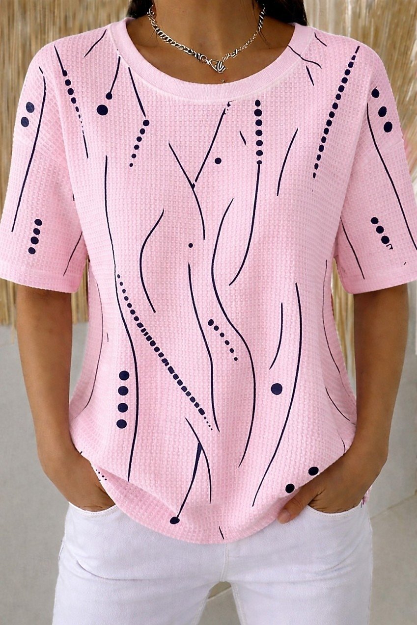 Vintage Others Loose Striped T-Shirt