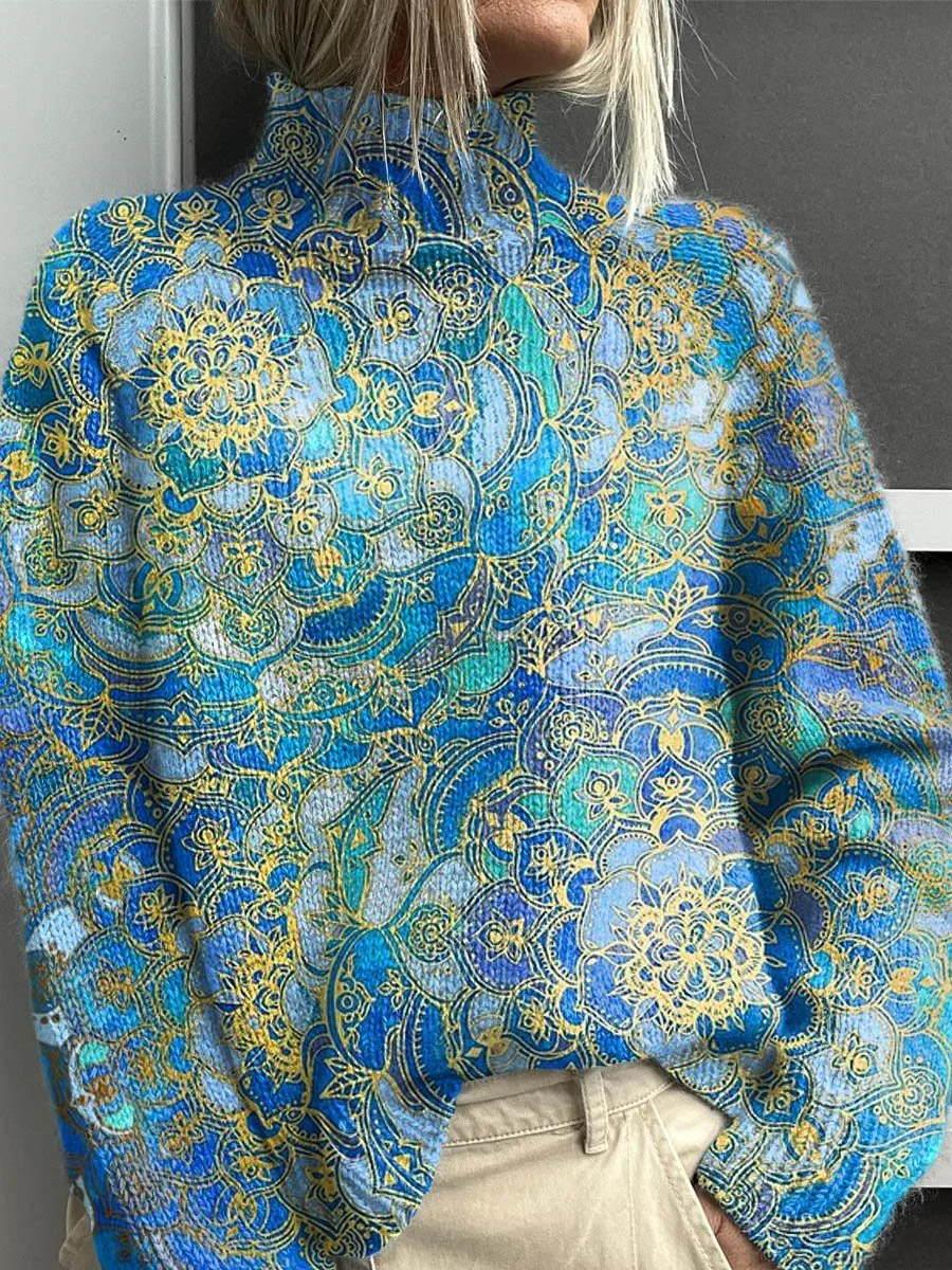 Loose Turtleneck Casual Sweatshirt