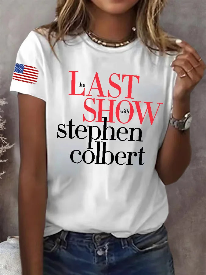 Retro Last Show Print T-Shirt