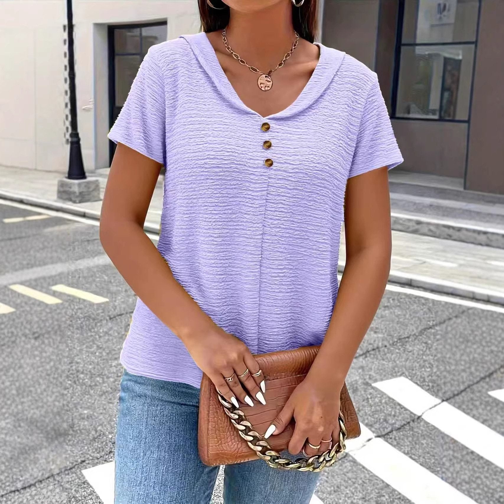 Others Loose Elegant T-Shirt