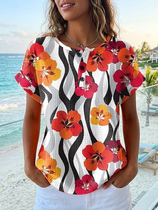 Floral Others Vintage Loose T-Shirt