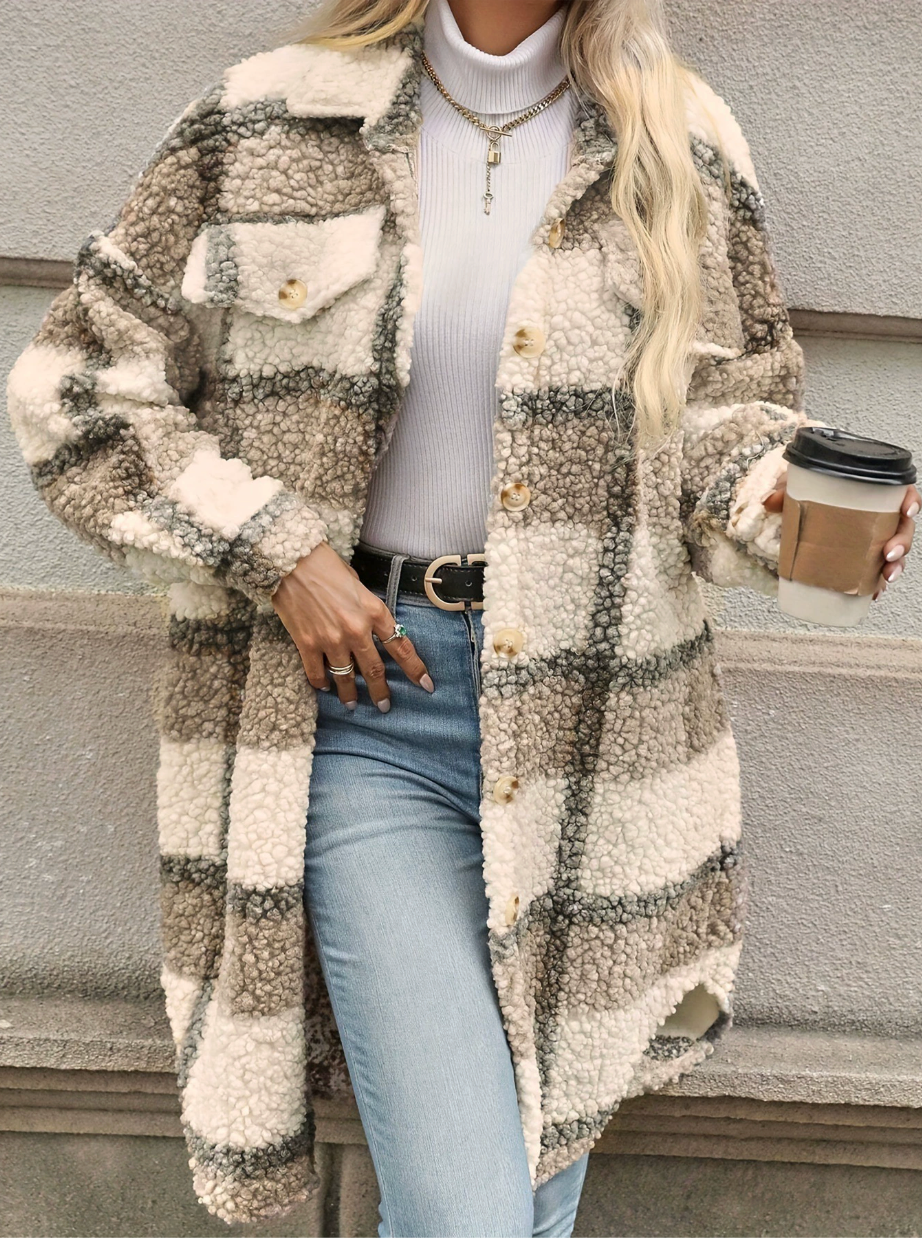 Shawl Collar Casual Trench Coat