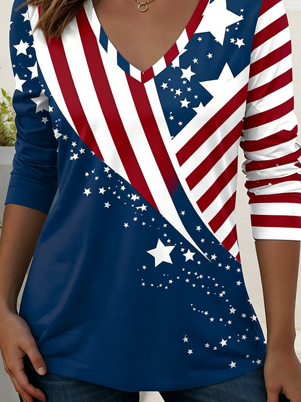 Vintage Cotton Independence Day T-Shirt