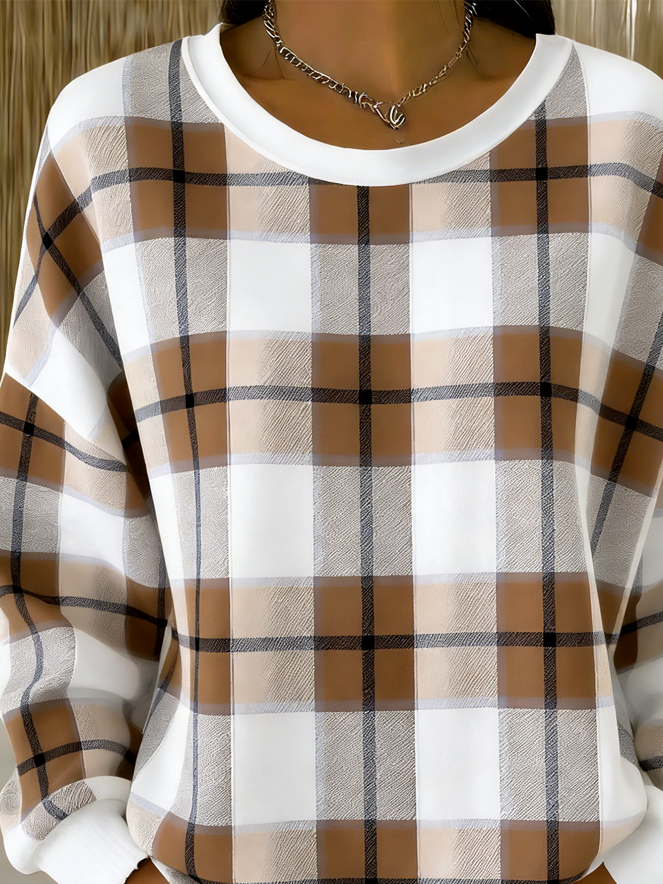 Casual Letter Pattern Crew Neck Sweatshirt