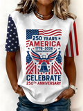 250th anniversary Casual Crew Neck T-Shirt