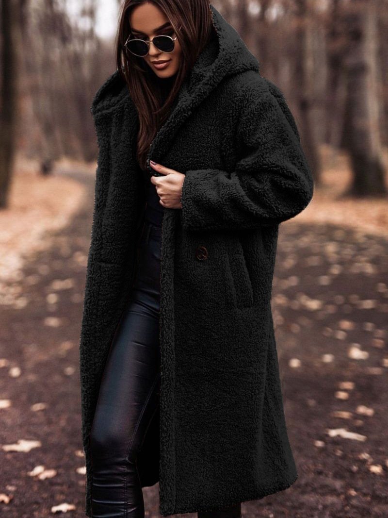 Plain Split Joint Lady Romance Coat