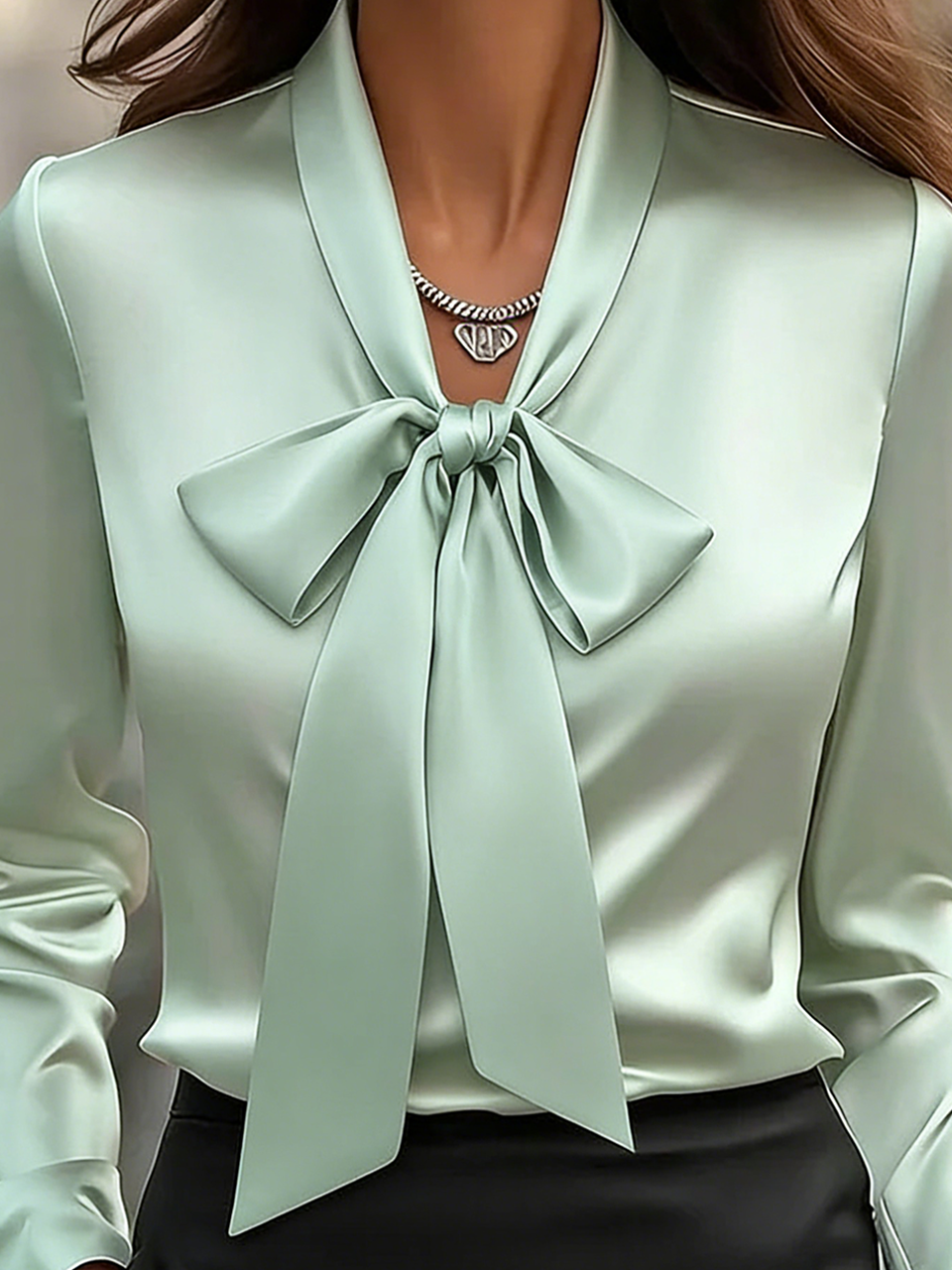 Plain Others Elegant Loose Shirt