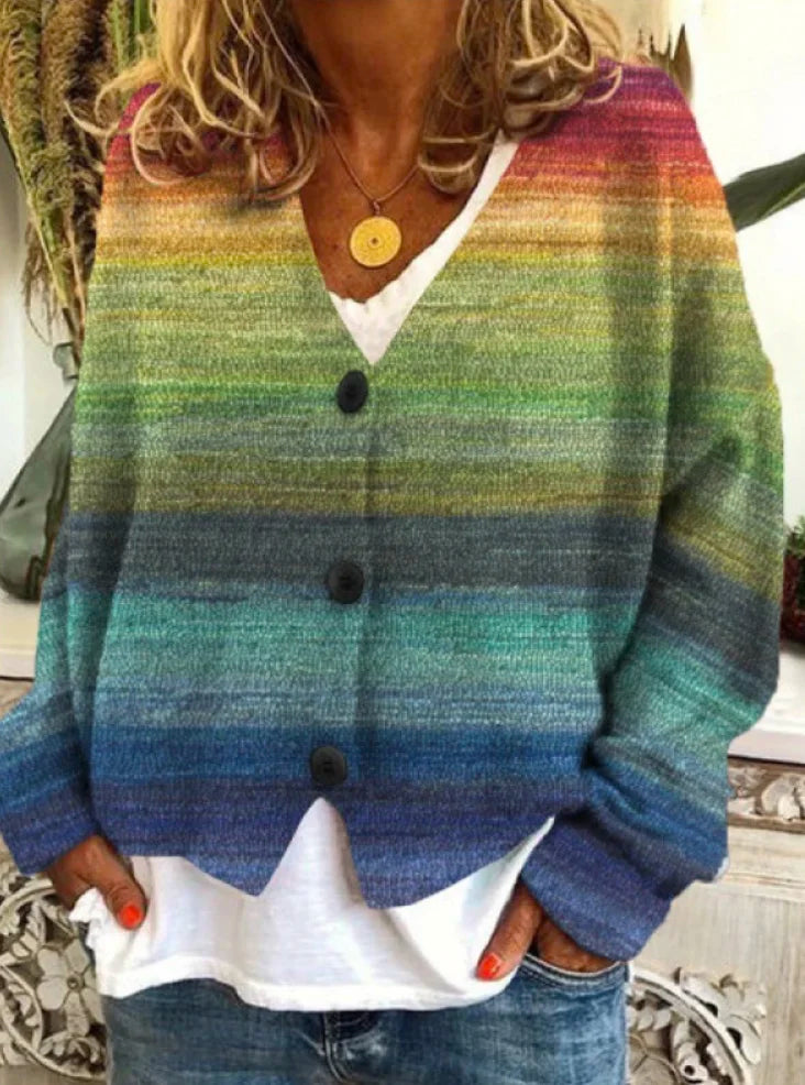 Casual Striped Wool/Knitting Others Cardigan