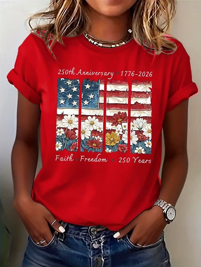 Women's 250th Anniversary of American Independence Day Short-Sleeve T-Shirt