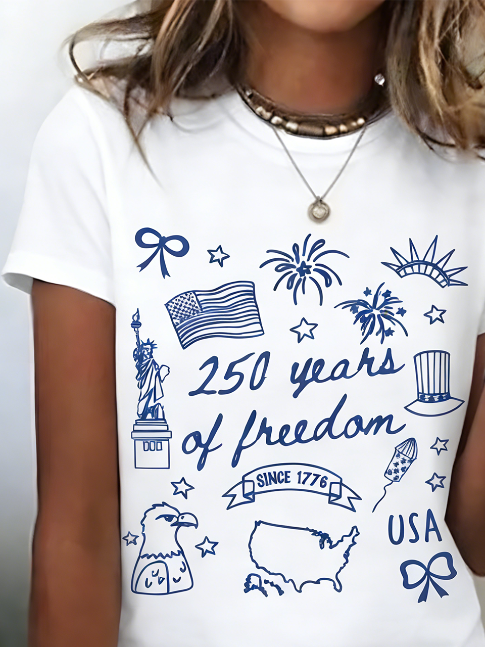 Retro American 250th Anniversary T-shirt, Vintage Independence Day T-shirt