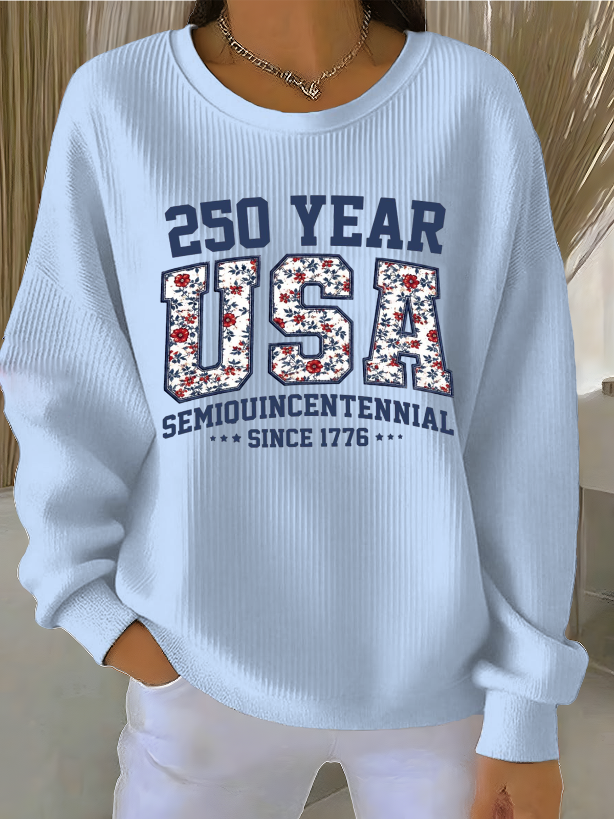 Others Casual Text Letters Loose Sweatshirt