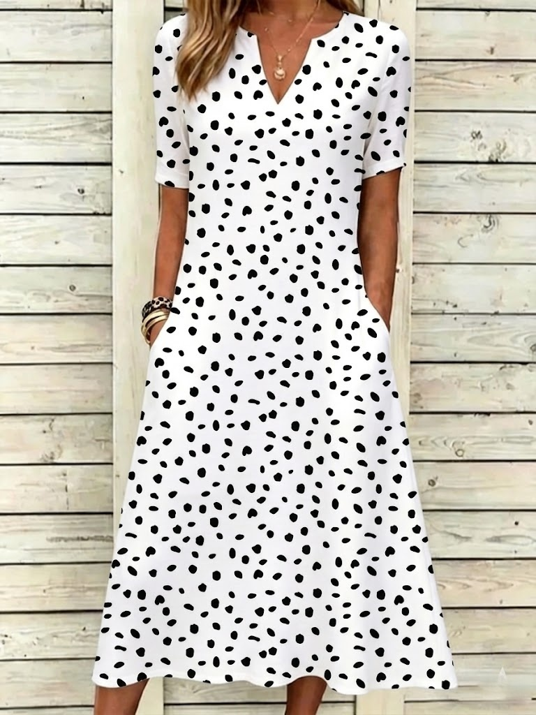 Floral Loose Elegant Others Dress With No