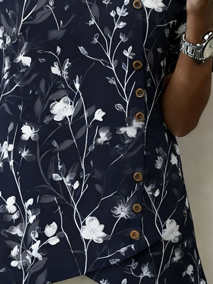 Cotton And Linen Striped Vintage Shirt