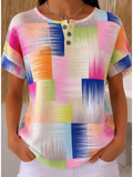 Vintage Loose Others Geometric T-Shirt
