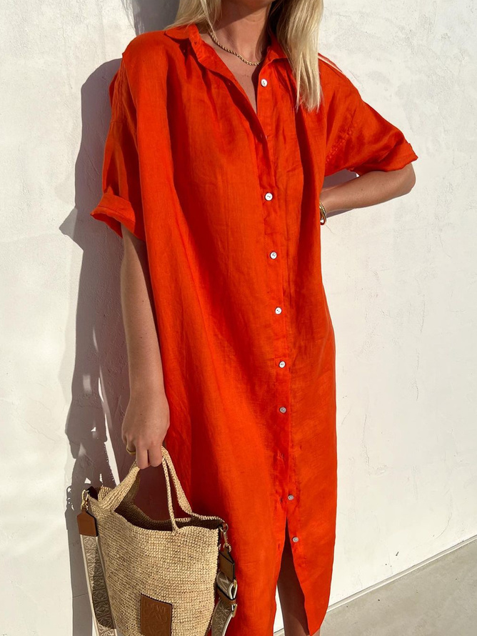 Women's Spring Casual Shirt Dress