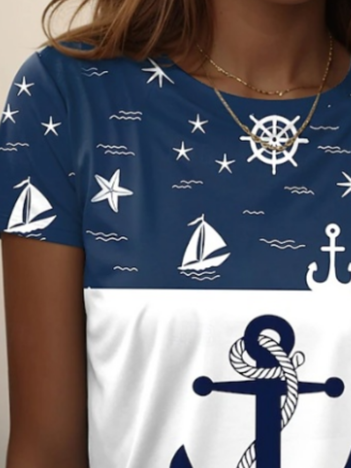Regular Fit Casual Anchor T-Shirt