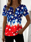 Gradient Pattern Casual T-Shirt