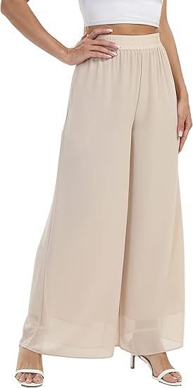 Plain Elegant Loose Pants