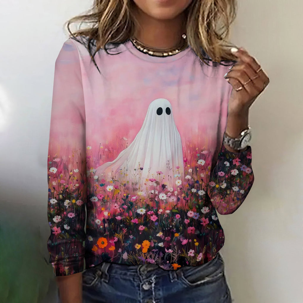 Halloween Crew Neck Vintage T-Shirt