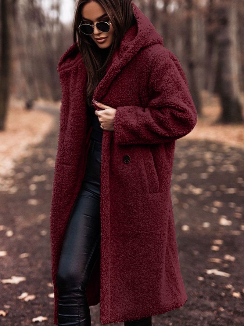 Plain Split Joint Lady Romance Coat