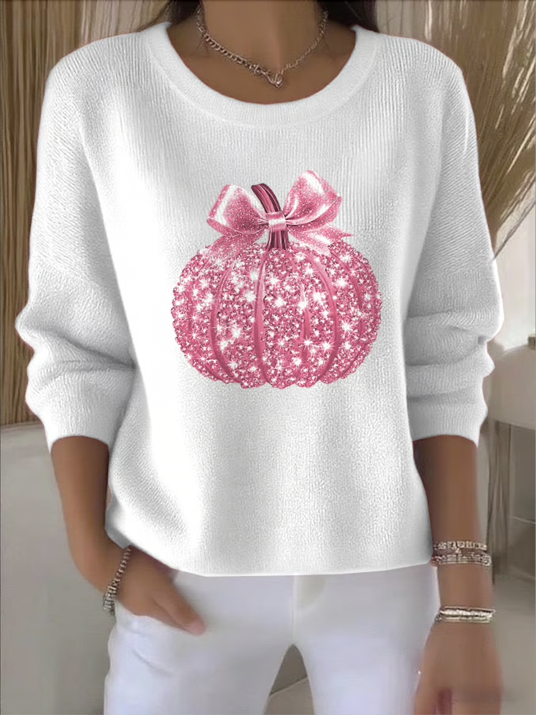 Cotton Crew Neck Regular Fit Casual Sweater