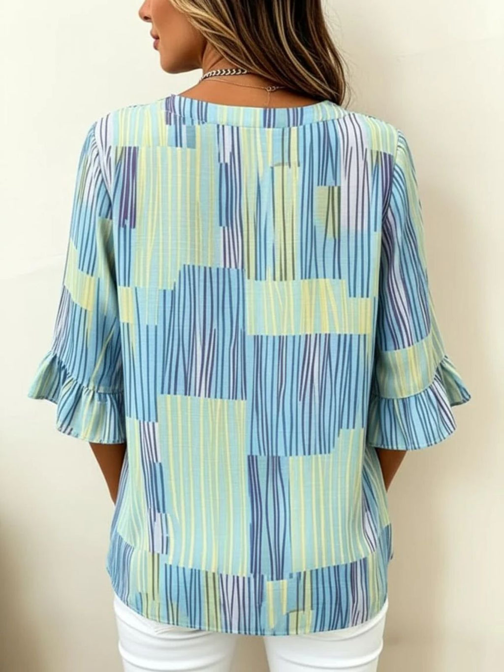 Vintage Regular Fit V Neck Blouse
