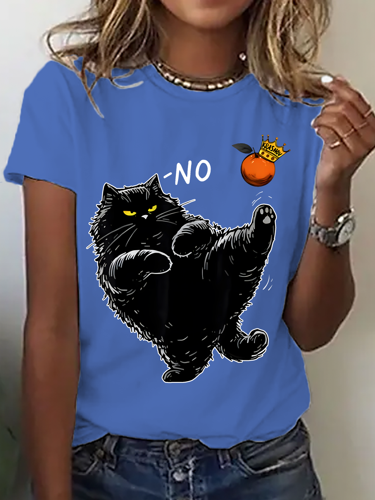 No Kings in America Protest Print T-Shirt
