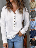Solid Color Knitted Sweater Simple Women's Single-breasted Lapel Long-sleeved Loose Casual Bottoming Sweatshirt