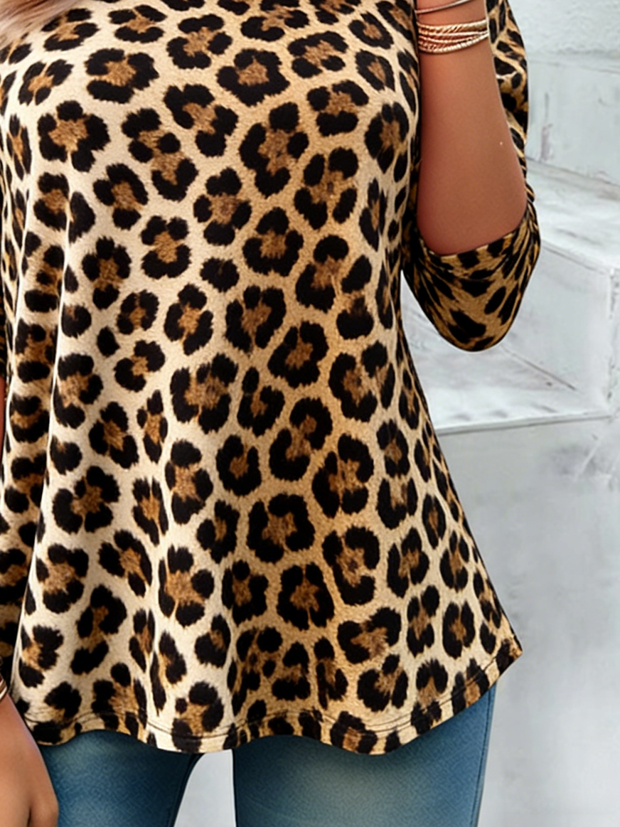 Crew Neck Loose Elegant T-Shirt