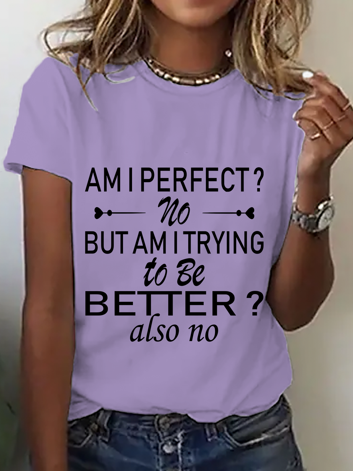 Am I Perfectï€?No. But Am I Trying To Do Betterï€?Also No Cotton T-Shirt