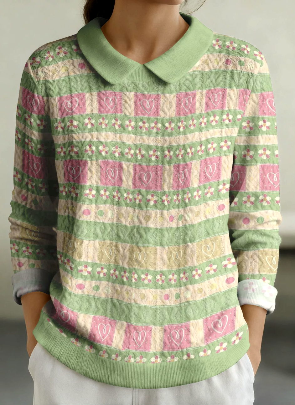 Color Block Casual Sweater
