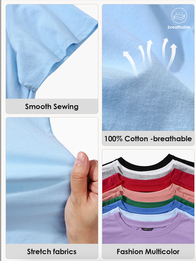I HAVE THREE SIDES Casual Cotton Cat Crew Neck T-Shirt