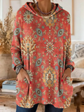 Ethnic Vintage Printing Hoodie Hoodie