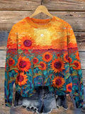 Women Casual Animal Spring/Fall Long Sleeve Crew Neck Tops