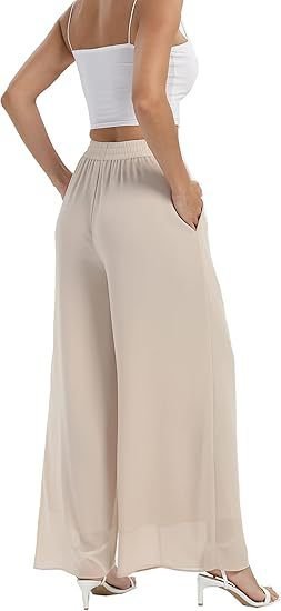 Plain Elegant Loose Pants