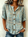 Vintage Stand Collar Shirt