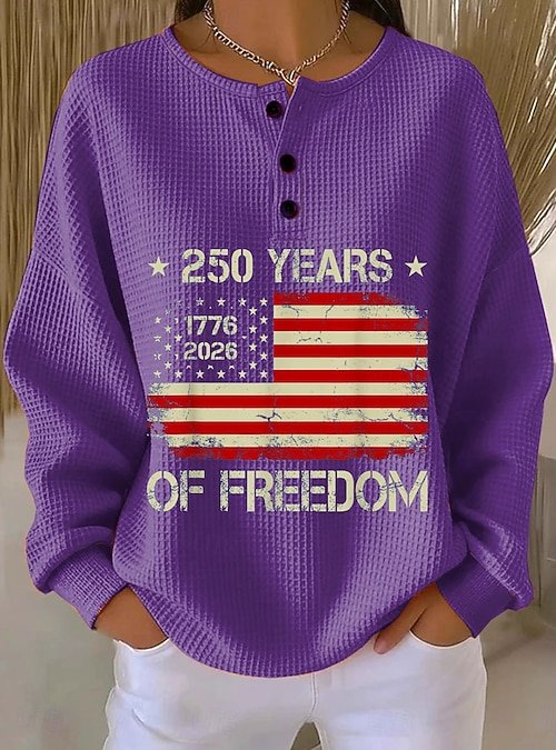 Loose Text Letters Others Casual Sweatshirt