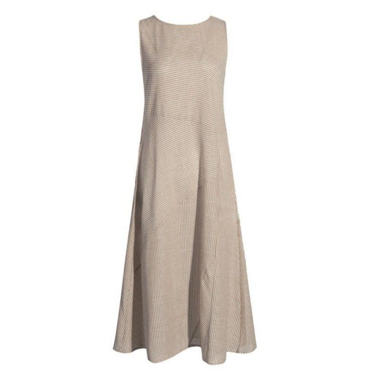 Crew Neck Casual Cotton Regular Fit Dress With No