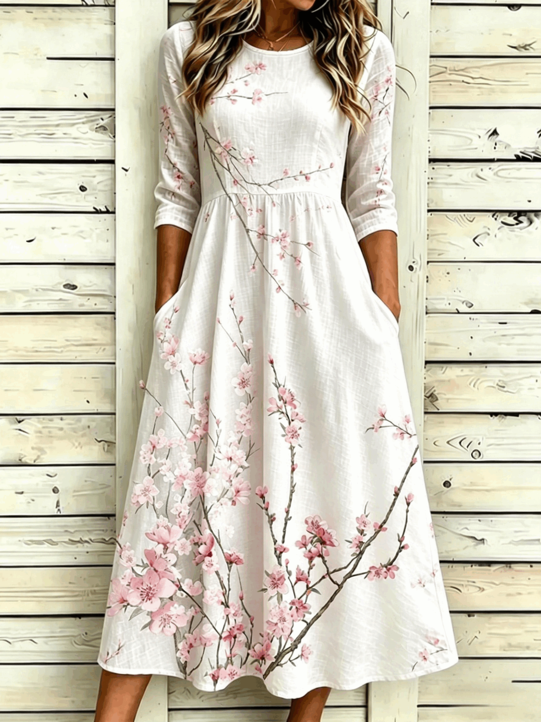 Others Elegant Loose Dress With No