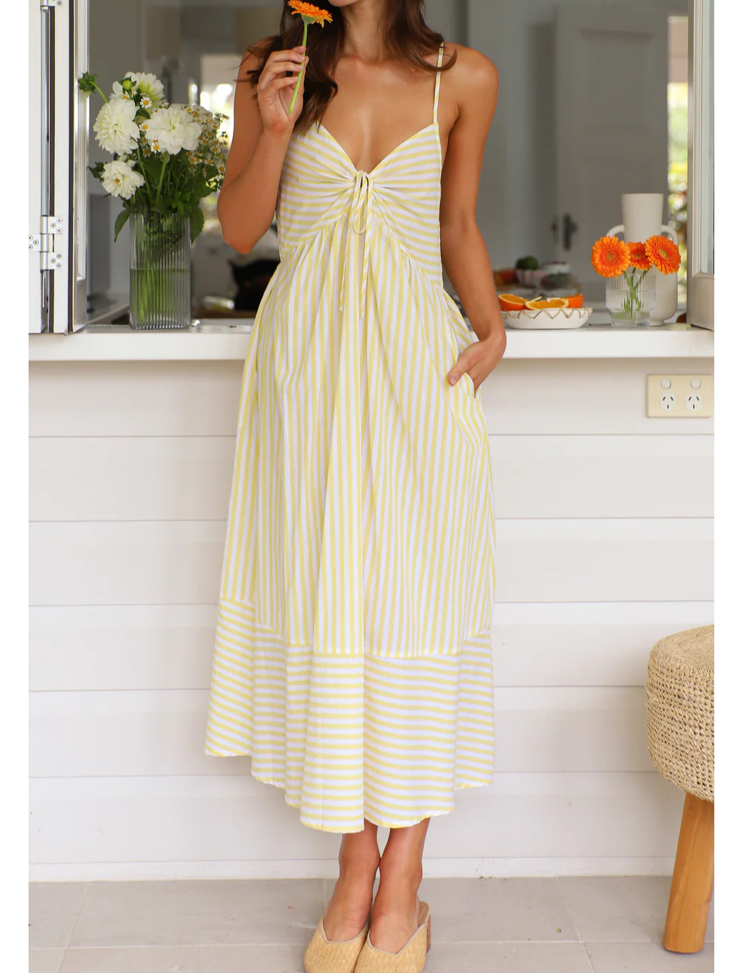 Striped Vacation Others Dress With No