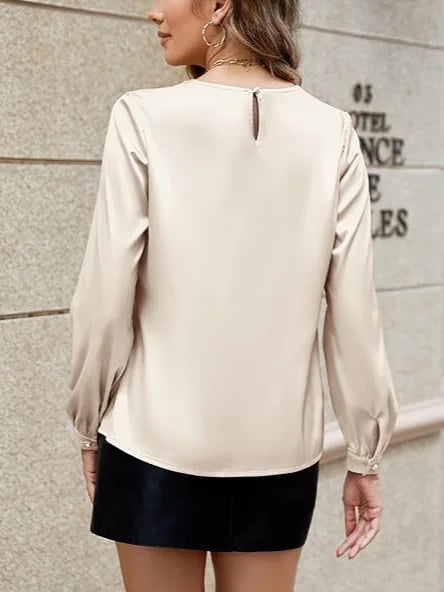 Plain Others Elegant Loose Shirt