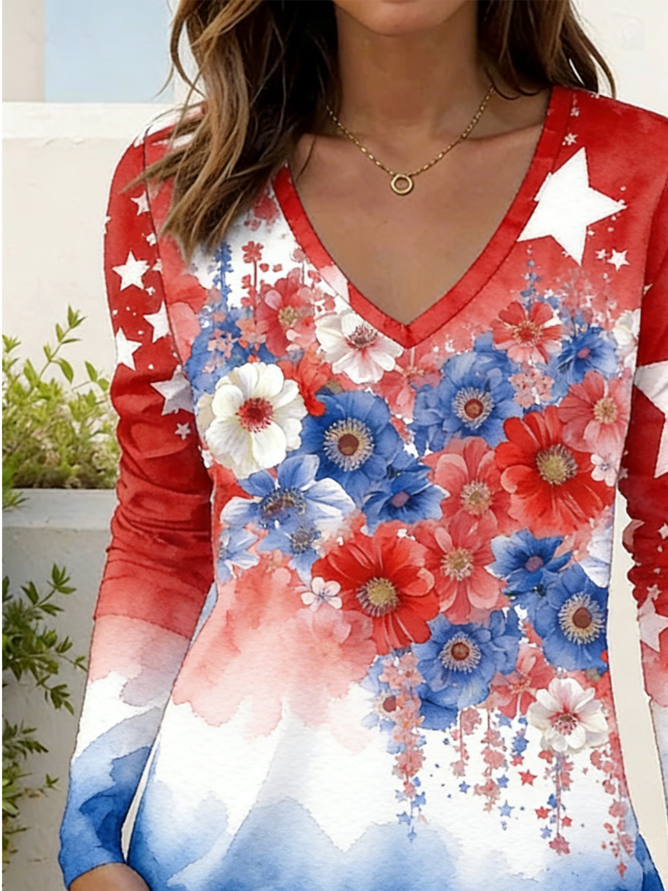 Cotton Independence Day Vintage Tank Top