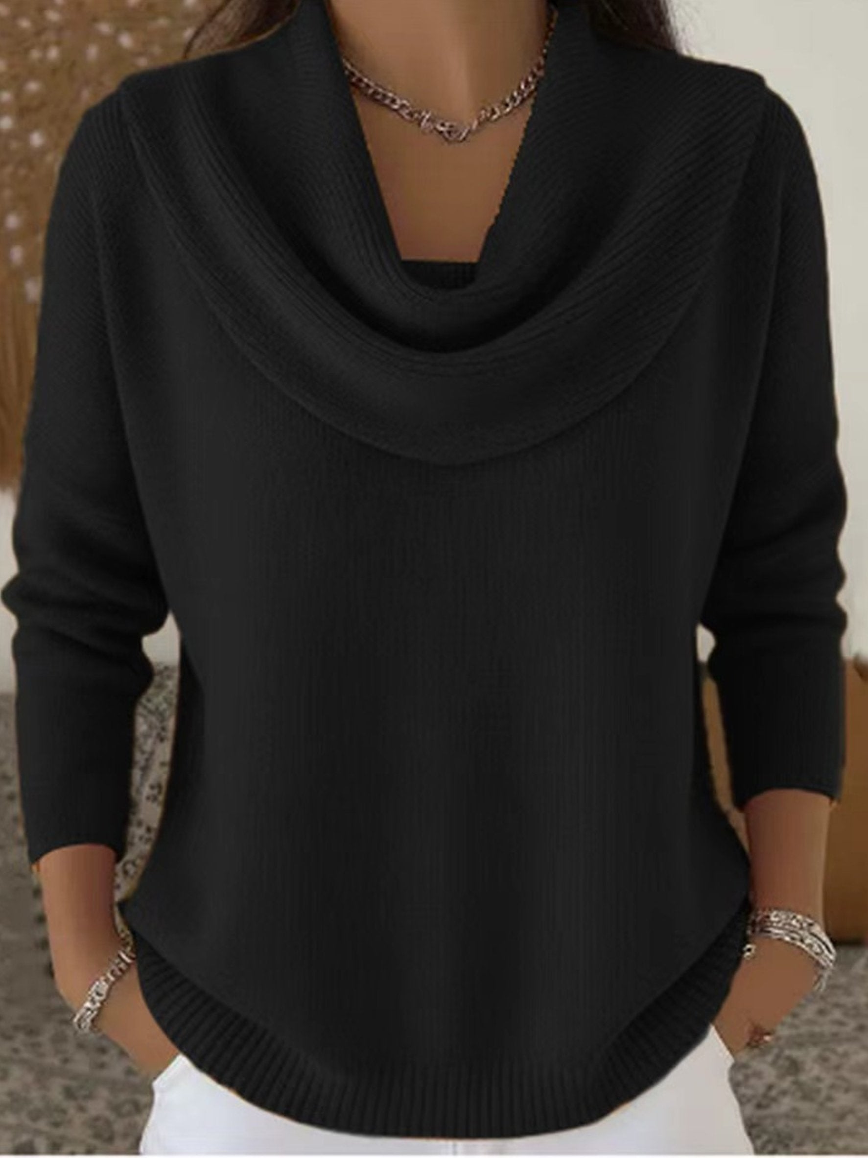 Crew Neck Casual Sweater